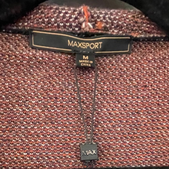 Maxsport Paisley Duster Cardigan Hoodie Size L. NWT - Picture 5 of 16